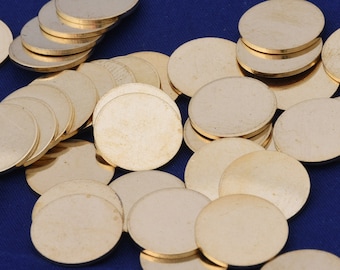 50pcs Round Brass Stamping Blanks Discs Tags,Personalized Stamping Blank,tibetara®,1/2"（ 12mm）-10023900