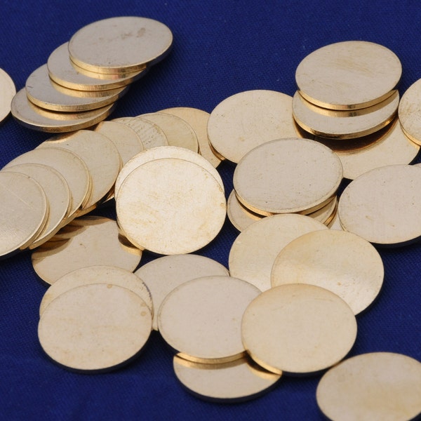 50pcs Round Brass Stamping Blanks Discs Tags,Personalized Stamping Blank,tibetara®,1/2"（ 12mm）-10023900