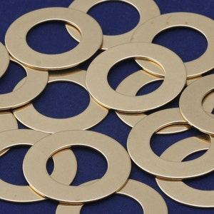 Rondella rotonda in ottone tibetara® da 1 1/4" (32 mm) per stampaggio FANTASTIC SHINE, calibri 18, rondella circolare rotonda, metallo grezzo, 20 pezzi/lotto-10126250