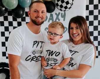 Two Fast Birthday Shirt, Race Car Birthday Shirt, 2nd Birthday Tee, Second Birthday, Racing Birthday Party, Modern Toddler Boy Shirt