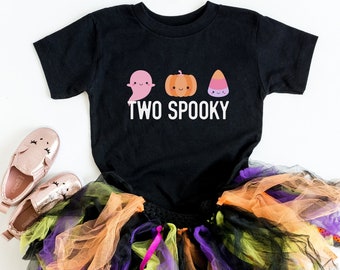 Two Spooky Birthday Shirt: Halloween 2nd Birthday Tee