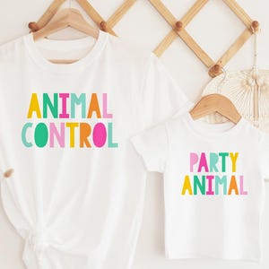 Party Animal Birthday Shirt: Wild Matching Family Outfits Animal Control