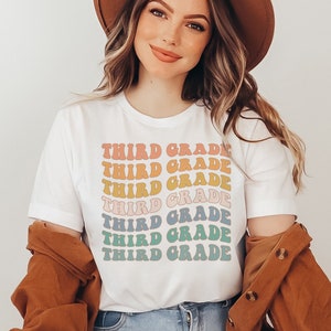 Third Grade Teacher Shirt Retro, Third Grade Team Teacher Shirts, 3rd Grade Teacher Tee, Third Grade TShirt, Elementary Back to School