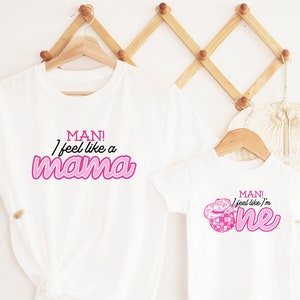 Man I Feel Like I&#39;m One Birthday Shirt: Disco Cowgirl Matching Family Tees