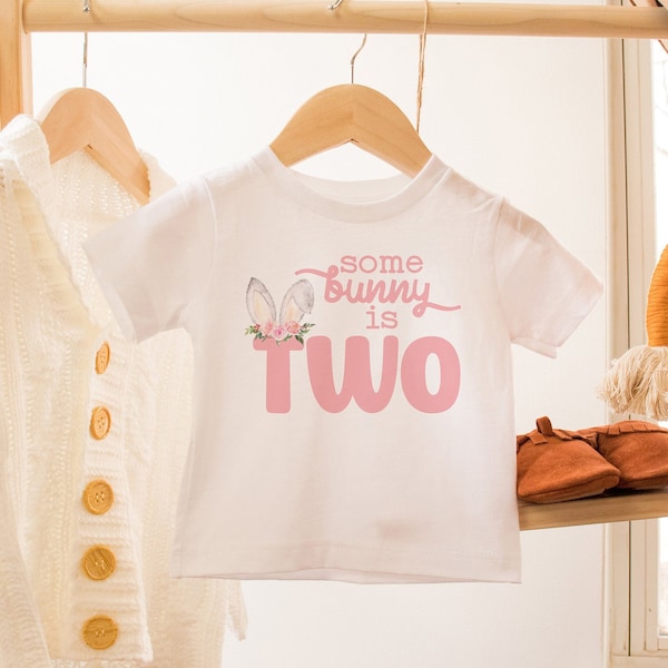 Some Bunny Is Two Birthday Matching Family Shirts, Some Bunny 2nd Birthday Outfit, Floral Bunny Birthday Shirt, Mommy and Me Shirts, Easter