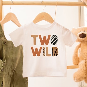 Two Wild Birthday Shirt: Safari 2nd Birthday, Matching Family Shirts