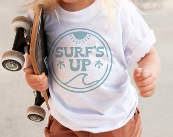 Surfs Up Birthday Shirt, Surf Birthday, Surfer Birthday Shirt, 1st 2nd 3rd 4th 5th 6th Birthday, Catch A Wave Birthday, Birthday Boy Outfit