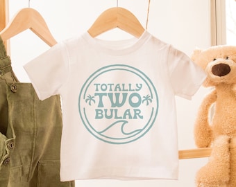 Totally Twobular Birthday Shirt: Surf 2nd Birthday Matching Family Outfits