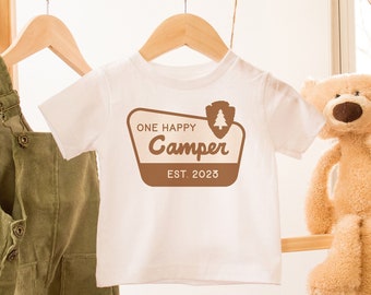 One Happy Camper Shirt, First Birthday Shirt, Camping 1st Birthday Outfit, One Happy Camper Birthday, Matching Family, Mommy and Me Shirts
