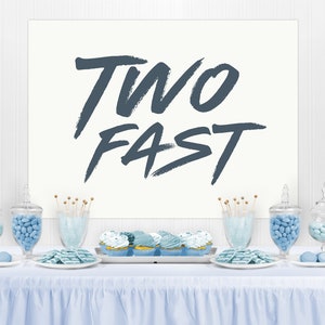 Two Fast Birthday Backdrop, Two Fast Birthday Banner, Race Car Birthday Backdrop, Two Fast Birthday Decor, Two Fast Racecar Party Banner