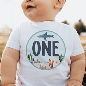 Shark Birthday Shirt, 1st Birthday Shirt, Under the Sea Birthday Shirt, Sea Animals Birthday, Ocean Animals Birthday, Jawsome, Chomp