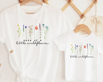 Wildflower Birthday Shirt: Mommy and Me Matching Outfit