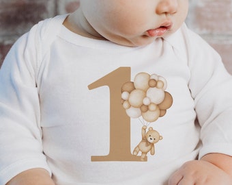 Beary First Birthday Shirt Teddy Bear Matching Family Birthday Shirts Modern Bear Cub 1st Birthday Boy Outfit Teddy Bear Mommy and Me Shirt