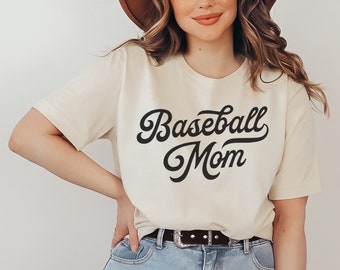 Baseball Mom T-Shirt: Soft Cotton Sports Mama Tee