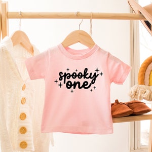 Spooky One 1st Birthday Shirt: Pink Halloween Party Outfit