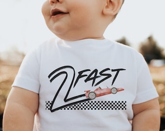 Two Fast Shirt, Race Car Birthday Shirt, 2nd Birthday Outfit, Two Fast Birthday, Racing Birthday Tee, 2nd Birthday Shirt, Birthday Boy Shirt