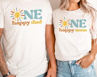 One Happy Boy Birthday Shirts, First Trip Around the Sun Matching Family Birthday Shirts, Sunshine Birthday Outfit