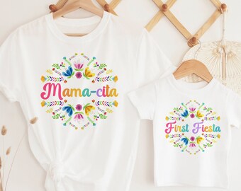 First Fiesta Matching Birthday Shirts, My First Fiesta Birthday Outfit, Family Fiesta Birthday Shirts, Mexican Fiesta Party, Taco Bout One