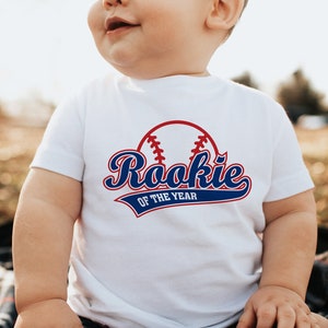 Rookie of the Year Baseball 1st Birthday Shirt Matching Family Outfits