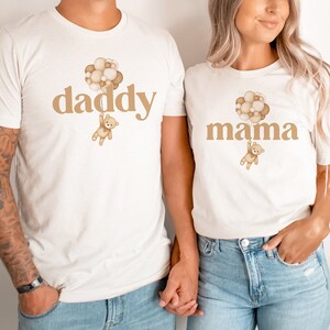 Teddy Bear 1st Birthday Matching Family Shirts, Teddy Balloons First Birthday Party Outfit