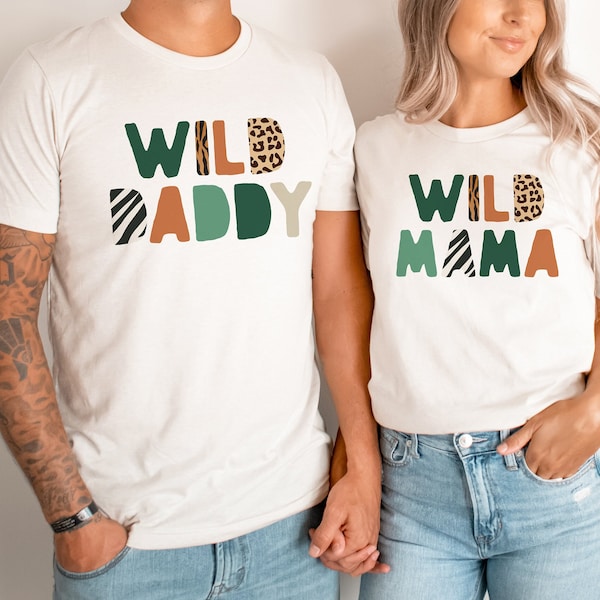 Wild One Matching Family Birthday Shirts, 1st Birthday Shirt, Safari Birthday, Jungle Zoo Animal, Wild 1st Birthday Outfit, Mommy and Me