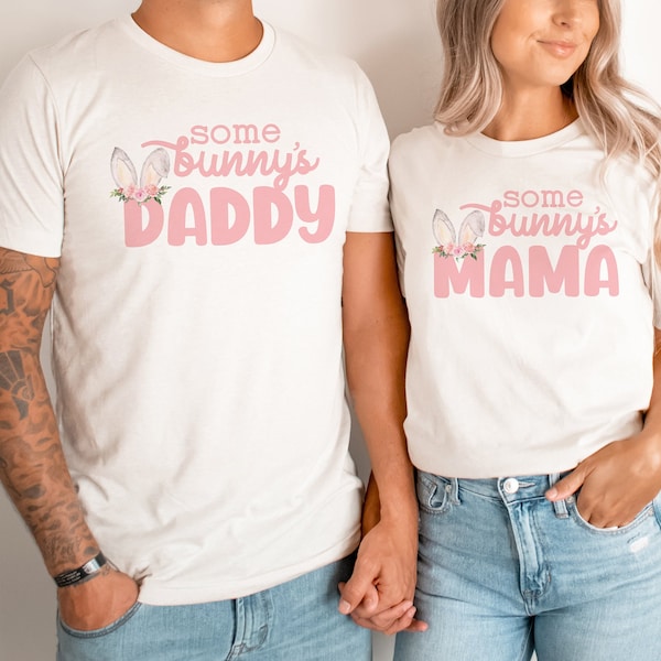 Bunny 1st Birthday Matching Family Shirts, Some Bunny Is One Birthday Outfit, Floral Bunny Birthday Shirt, Mommy and Me Shirts, Bunny Party