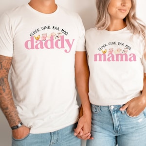 Farm 2nd Birthday Shirt: Barn Animals Family Matching &#39;Cluck Oink Baa Moo I&#39;m Two&#39;