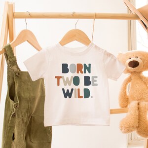 Two Wild Birthday Shirt, 2nd Birthday Shirt, Born Two Be Wild Birthday, Wild 2nd Birthday Party, Safari Jungle Zoo Animal Birthday Party Tee