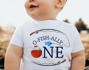 Ofishally One Matching Family Birthday Shirts: Fishing 1st Birthday Outfit