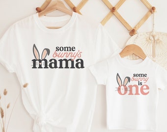 Bunny 1st Birthday Shirt: Matching Family Easter Outfit