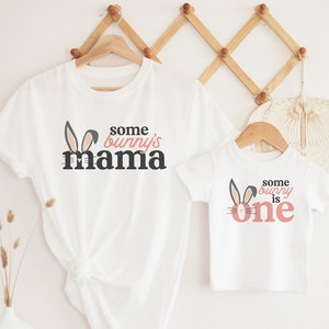 Bunny 1st Birthday Shirt: Matching Family Easter Outfit