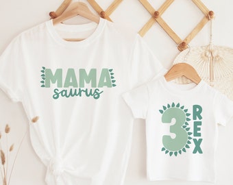 Three Rex Matching Family Birthday Shirts, 3rd Birthday Shirt, Three Rex Shirt, 3 Rex Birthday Tee, Birthday Boy Outfit, Dinosaur Birthday