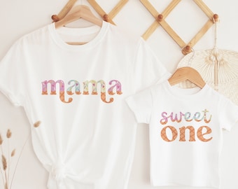 Camiseta de primer cumpleaños para mi dulce hijo: Helados, atuendos familiares a juego