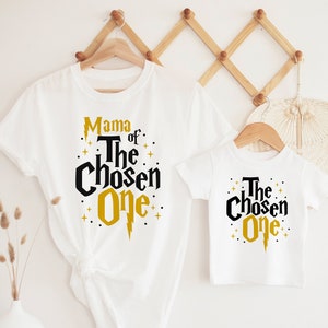 The Chosen One Family Birthday Shirts, 1st Birthday Outfit, The Chosen One Matching Birthday Shirts, Mommy and Me Shirts, Wizard Birthday