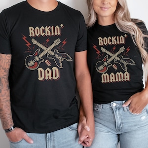 Rock and Roll Mommy and Me Birthday Shirts, 1st Birthday Rockin&#39; One Shirt, Rock n Roll Birthday, Rock Star Birthday Outfit, Matching Family