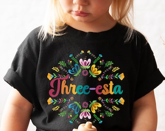 Three-esta Birthday Shirt: Fiesta 3rd Birthday Outfit