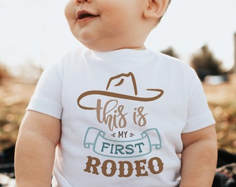 Cowboy Birthday Shirt, My First Rodeo Birthday Shirt, Western Birthday Shirt, Country Birthday Tee, Farm Birthday Shirt, 1st Birthday Outfit