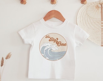 Surf Birthday Shirt, The Big One Shirt, First Birthday, Beach Birthday Party Shirt, 1st Birthday, Toddler Boy Shirt, Surfs Up, Surfer Tee