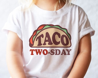 Taco TWOsday Birthday Shirt: Fiesta 2nd Birthday Tee