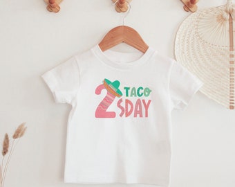 Taco Twosday Birthday Shirt: Fiesta 2nd Birthday Tee