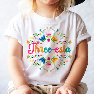 Fiesta 3rd Birthday Shirt, Three-esta Birthday Shirt, 3rd Birthday Outfit, Threeesta Birthday Party, Cinco de Mayo Tee, Mexican Fiesta Party