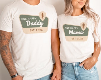 One Happy Camper Birthday Shirt First Birthday Shirt Camping 1st Birthday Outfit One Happy Camper Matching Family Tees Mommy and Me Shirts