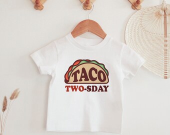 Taco Twosday Birthday Shirt: 2nd Birthday Fiesta Tee