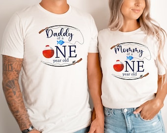 Ofishally One Birthday Shirt: Fishing 1st Birthday Matching Family Outfits