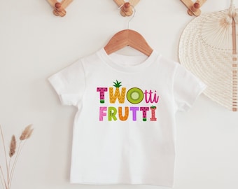 Twotti Frutti 2nd Birthday Shirt: Fruit Party Outfit