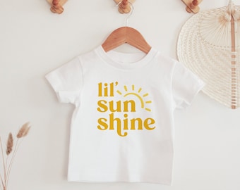 Sunshine Birthday Girl Shirt: Lil Sun Matching Family Tees