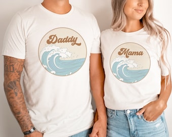 Surf 'The Big One' First Birthday Shirt: Matching Family Surfer Tee