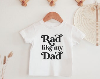 Rad Like Dad Shirt: Father's Day Matching Cotton Tee