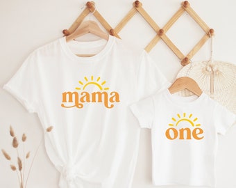First Trip Around The Sun Shirt, 1st Birthday Outfit, Sunshine Birthday, Fun In The Sun, Mommy and Me Shirts, Matching Family Tees, ONE Tee