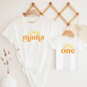 First Trip Around The Sun Shirt, 1st Birthday Outfit, Sunshine Birthday, Fun In The Sun, Mommy and Me Shirts, Matching Family Tees, ONE Tee